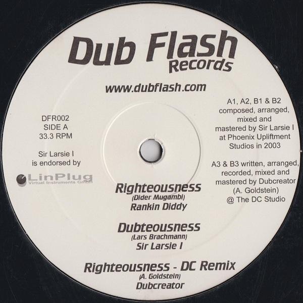 DFR002 Sir Larsie I "Righteousness EP" 12" A-Side label
